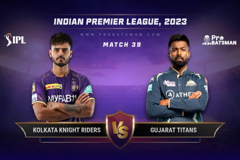 Today’s IPL match between KKR and GT at Eden Gardens features a flat pitch and a formidable host.