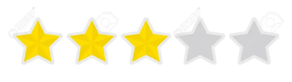 91718901 five star rating icon 3