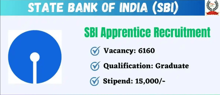 6160 SBI Apprenticeship Vacancies at State Bank of India (SBI) – A Great Opportunity for Fresh Graduates