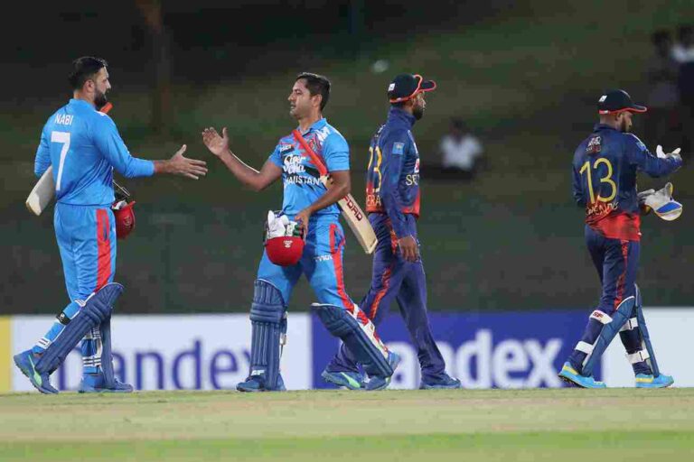 Omarzai and Shahidi Shine as Afghanistan Secure a Convincing 7-Wicket Victory Against SriLanka in World Cup 2023