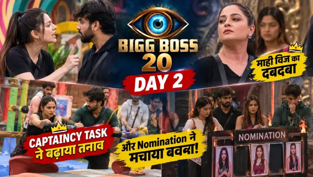 Bigg Boss 20 Day 2 Captaincy Task और Nomination से बढ़ा तनाव