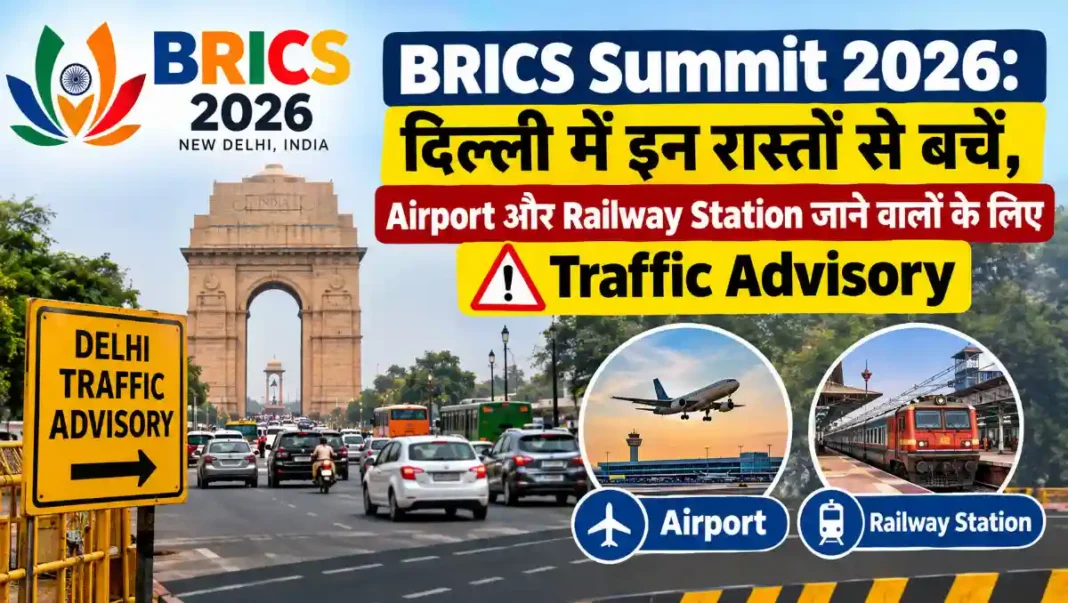 BRICS Summit 2026: दिल्ली में इन रास्तों से बचें, Airport और Railway Station जाने वालों के लिए जरूरी Advisory