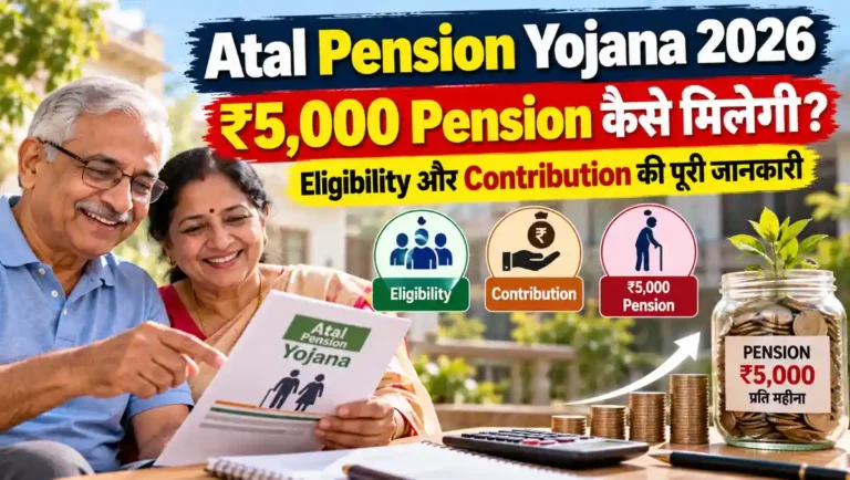 Atal Pension Yojana 2026 में ₹5,000 Pension के लिए eligibility और contribution