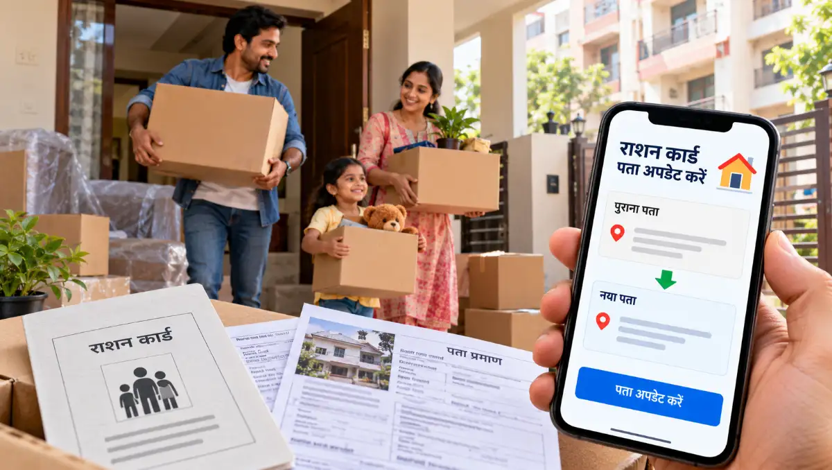 Ration Card में Address कैसे Change करें और नया पता Online Update करने का तरीका