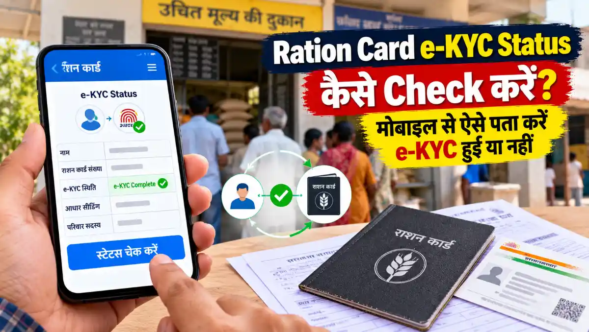 Ration Card e-KYC Status कैसे Check करें और e-KYC पूरी हुई या नहीं कैसे पता करें